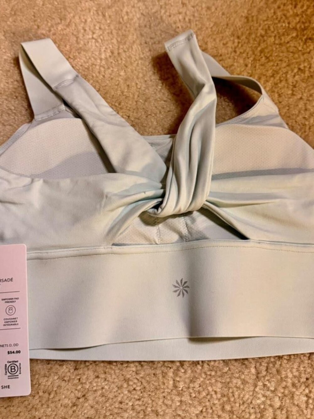 NWT Athleta Warrior Twist Longline Sports Bra D-DD